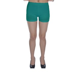 Teal Ocean Skinny Shorts