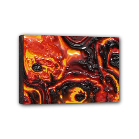 Lava Active Volcano Nature Mini Canvas 6  X 4 