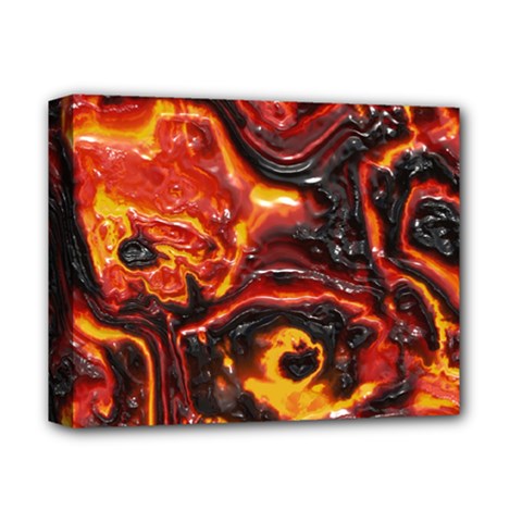 Lava Active Volcano Nature Deluxe Canvas 14  X 11 