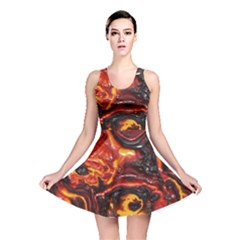 Lava Active Volcano Nature Reversible Skater Dress by Alisyart