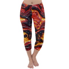 Lava Active Volcano Nature Capri Winter Leggings  by Alisyart