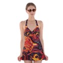 Lava Active Volcano Nature Halter Dress Swimsuit  View1