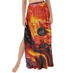 Lava Active Volcano Nature Maxi Chiffon Tie-up Sarong by Alisyart