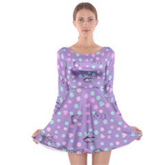 Little Face Long Sleeve Skater Dress by snowwhitegirl