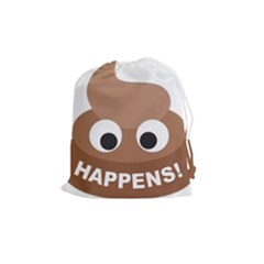 Poo Happens Drawstring Pouches (medium) 