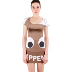 Poo Happens Short Sleeve Bodycon Dress