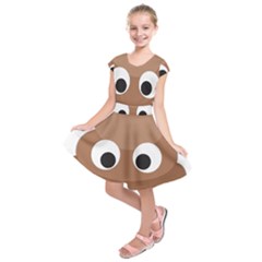 Poo Happens Kids  Short Sleeve Dress by Vitalitee