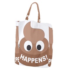 Poo Happens Giant Grocery Zipper Tote