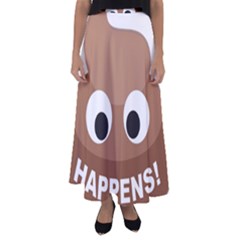 Poo Happens Flared Maxi Skirt by Vitalitee