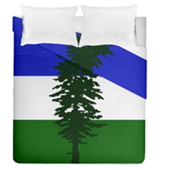 Flag Of Cascadia Duvet Cover Double Side (queen Size)