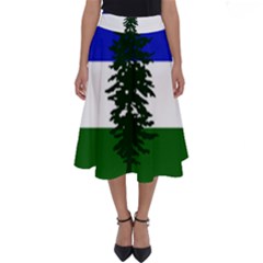 Flag Of Cascadia Perfect Length Midi Skirt