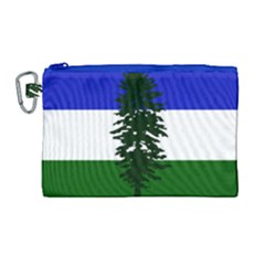 Flag Of Cascadia Canvas Cosmetic Bag (large) by abbeyz71