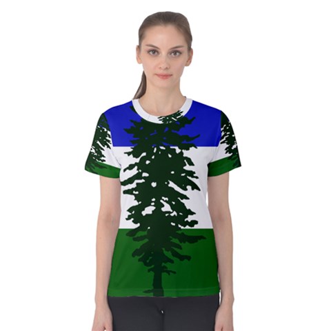 Flag Of Cascadia Women s Cotton Tee by abbeyz71