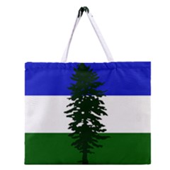 Flag Of Cascadia Zipper Large Tote Bag by abbeyz71