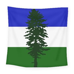 Flag Of Cascadia Square Tapestry (large) by abbeyz71