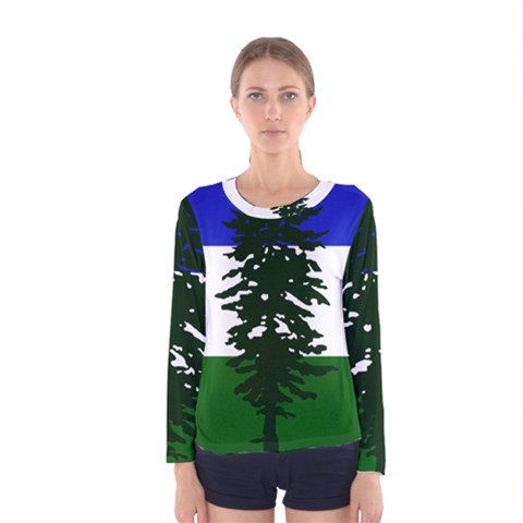 Flag Of Cascadia Women s Long Sleeve Tee by abbeyz71