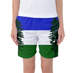 Flag Of Cascadia Women s Basketball Shorts by abbeyz71