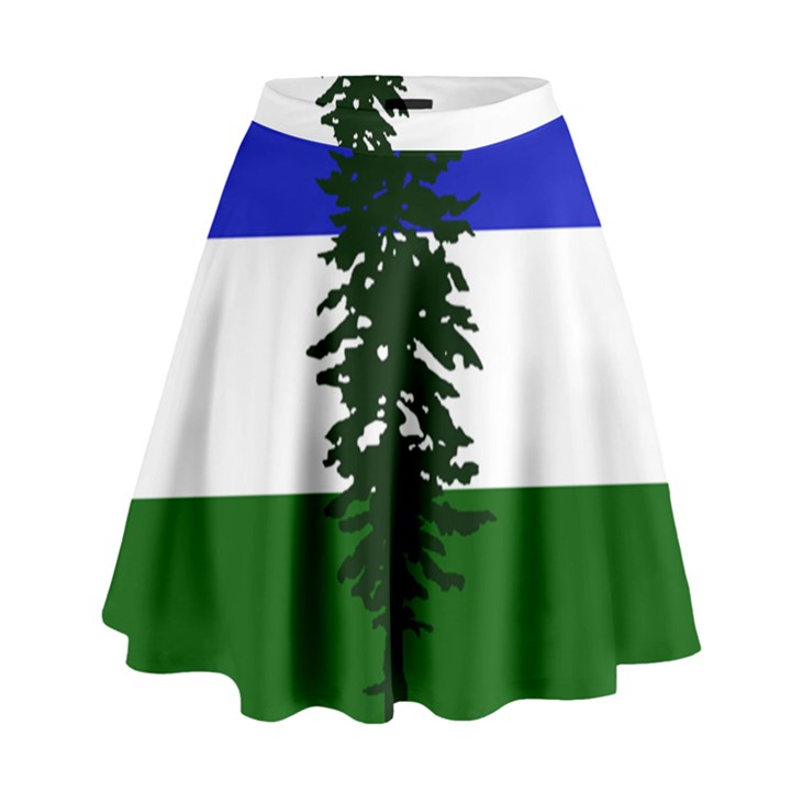 Flag of Cascadia High Waist Skirt