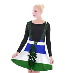 Flag Of Cascadia Suspender Skater Skirt by abbeyz71