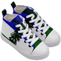 Flag of Cascadia Kid s Mid-Top Canvas Sneakers View3