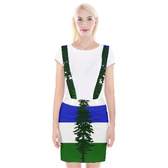 Flag Of Cascadia Braces Suspender Skirt