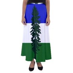 Flag Of Cascadia Flared Maxi Skirt by abbeyz71