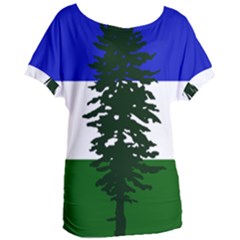 Flag Of Cascadia Women s Oversized Tee by abbeyz71