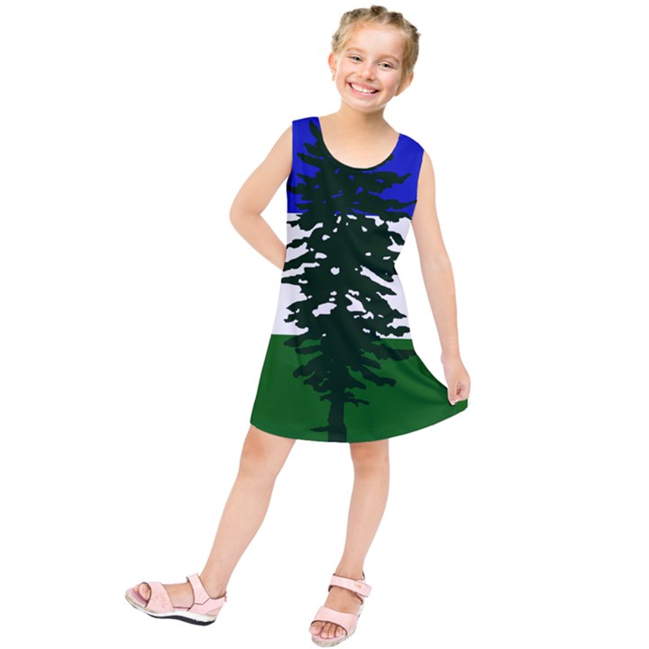 Flag of Cascadia Kids  Tunic Dress