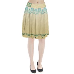 Art Nouveau Green Pleated Skirt by NouveauDesign