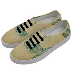 Art Nouveau Green Men s Classic Low Top Sneakers by NouveauDesign