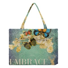 Embrace Shabby Chic Collage Medium Tote Bag by NouveauDesign