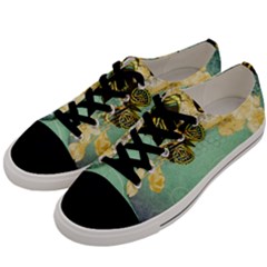 Embrace Shabby Chic Collage Men s Low Top Canvas Sneakers by NouveauDesign