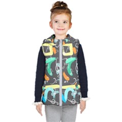 Repetition Seamless Child Sketch Kid s Puffer Vest by Nexatart