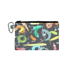 Repetition Seamless Child Sketch Canvas Cosmetic Bag (small)