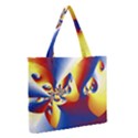 Mandelbrot Math Fractal Pattern Zipper Medium Tote Bag View2