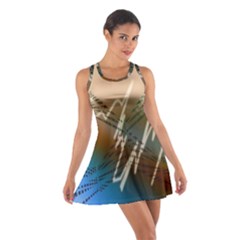 Pop Art Edit Artistic Wallpaper Cotton Racerback Dress by Nexatart