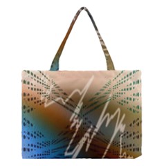 Pop Art Edit Artistic Wallpaper Medium Tote Bag by Nexatart