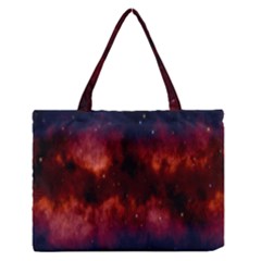 Astronomy Space Galaxy Fog Zipper Medium Tote Bag by Nexatart