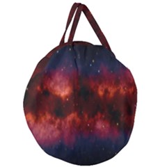 Astronomy Space Galaxy Fog Giant Round Zipper Tote by Nexatart
