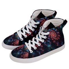 Abstract Background Texture Pattern Women s Hi-top Skate Sneakers