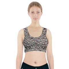 Droplets Pane Drops Of Water Sports Bra With Pocket by Nexatart