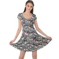 Droplets Pane Drops Of Water Cap Sleeve Dress