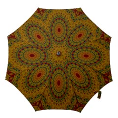 India Mystic Background Ornamental Hook Handle Umbrellas (small)