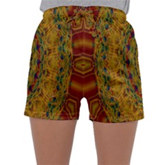 India Mystic Background Ornamental Sleepwear Shorts by Nexatart