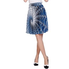 Mandelbrot Fractal Abstract Ice A-line Skirt by Nexatart