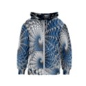 Mandelbrot Fractal Abstract Ice Kids  Zipper Hoodie View1