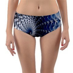 Mandelbrot Fractal Abstract Ice Reversible Mid-waist Bikini Bottoms by Nexatart