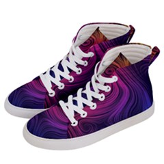 Abstract Pattern Art Wallpaper Men s Hi-top Skate Sneakers