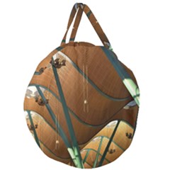 Airport Pattern Shape Abstract Giant Round Zipper Tote by Nexatart