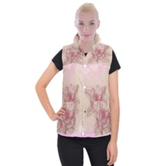 Desktop Background Abstract Women s Button Up Puffer Vest by Nexatart